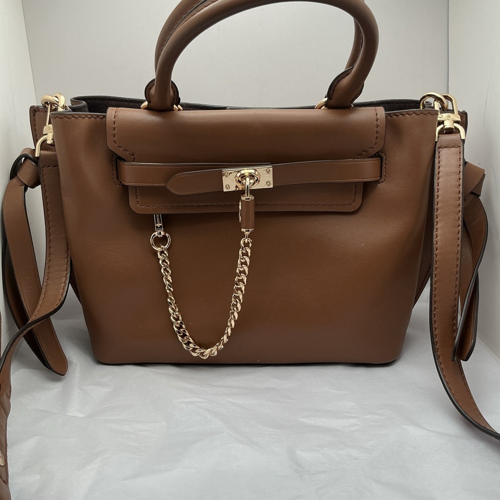 Michael‎ Kors Hamilton Legacy Large Leather Belted Satchel